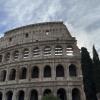 Side view of the Colosseum