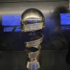 Here is the Spanish national football championship trophy; each year, a new winner is engraved on the next spot in the spiral