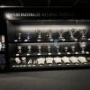 This is a collection of Spanish national football (soccer) trophies; it also includes some soccer balls, cleats, and player jerseys