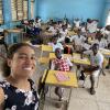 At 10:30 AM, I start my English lesson, which I teach to students who are studying agricultural science