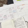 I finish my day by planning for tomorrow's lessons and listening to music