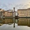 The Arno River, facing south