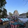 Ran into the "sakura" spring festival with so many food stands--doesn't it look cool?