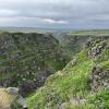 The large gorge behind the old church