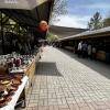 Every weekend, there is a huge outdoor market where people can sell their homemade crafts, food, drinks and art