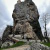 1,500 years ago, a monastery was built on top of this limestone pillar, and there are still people who live up there
