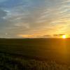 Stopping on the road to watch the sunset