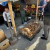 You can buy live chickens at the market in the town we stayed in, Dedoplistskaro