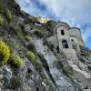 Walking up the stone stairs to Elia Monastery