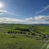 A view of the vast grasslands in the park