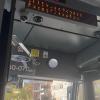 Both the visual and audio reminders notifying the passengers of the next bus stop are given in French