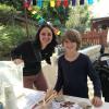 Everybody has to work together to make the school's spring fair happen--we helped by selling snacks