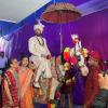 Grooms in India ride horses or elephants when they go to their wedding! Watch the video to see my cousin get up on the horse :)