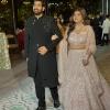 This was my cousin (the groom) with the bride at the wedding sangeet! Aren't the bride's outfits beautiful? They danced to the most famous Bollywood love song, called, "Tujhe Dekha Toh"