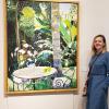 I loved this green painting at an art museum in Guadalajara.