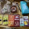 Algunos de mis compras durante Semana Santa: café, chorizo, tocino y un montón de chocolate!