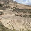 In Moray, these circular terraces were used to experiment growing new crops where each level has a slight but measureable change in temperature