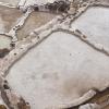 Locals harvest the salt mines three different times, producing white, pink and medicinal salts