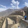 Terraces of Ollantaytambo that served agricultural and structural purposes