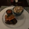 My first meal in Zambia! Steak and rice