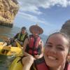 Kayaking with my mom and dad when they came to visit