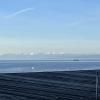 On the other side of the lake, I could see the Swiss Alps