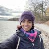 Since it was February, it was very cold by the lake