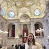 The main hall inside the royal palace in Madrid