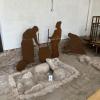 A depiction of traditional cooking methods in the Jesuit estate