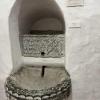 A sink engraved with the name of the estancia (Jesús María)