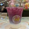 A fruit milk drink served at the Pikachu Sweets Cafe