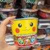 An instant noodle bowl themed with Pokemon and Pikachu based features!