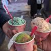 Mint Chocolate, Sakura and Matcha Chocolate ice cream from Baskin Robins!