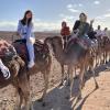 We rode camels in the desert of Morocco!