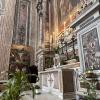Interior of the Gesu Nuovo Church in Naples, Italy