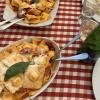 Our finished product of ravioli that we made in Italy