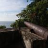 One of the cannons still left inside the fort