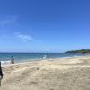 A local beach called Manzanilla with crystal clear blue water