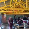 My friend leading an activity with Grade Four 