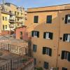 The houses in Trastevere, a neighborhood in Rome 
