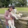 I was surprised by how soft and light the lambs were... it felt as if I were holding a stuffed toy!