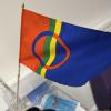 This is the Sámi flag! The circles represent the sun and the moon, and the colors represent the national Sámi costume and the environment