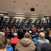 A concert by the Sámi Choir. Many of the choir members were wearing traditional Sámi clothing