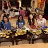 Eating thali with my friends in Jaipur!