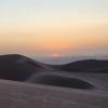 I rode a dune buggy on a sandboarding tour to get this sunset view! Can you spot the other dune buggy and sandboarders?