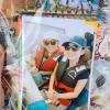 A photo of me and my friend Hannah, who is living in Piura, on the boat tour of the Ballestas.
