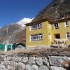 Here's a beautiful yellow house we saw