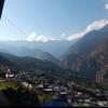 This is Gatlang village. It used to be known as the Black Village because all the houses used to have black roofs. After the 2015 earthquake in Nepal, the villagers have had to make repairs