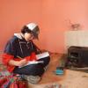 I'm studying in my homestay for my Nepali language exam