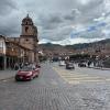 When we arrived in Cusco, our first stop was the main square, or "plaza", which is home to lots of historic buildings, including a church from the Spanish colonial period